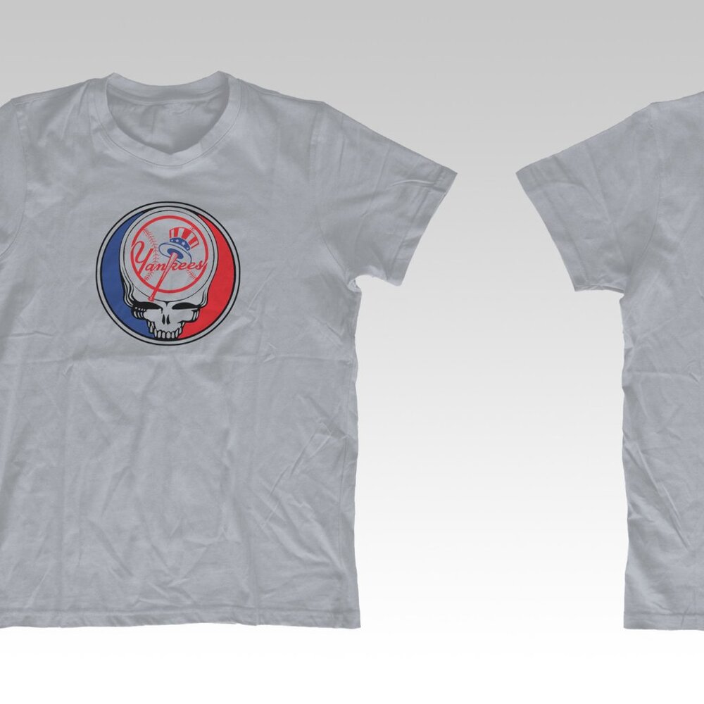 Grateful Dead New York Yankees Script t-shirt Steal Your Base T-shirt NWT